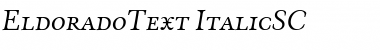 Download EldoradoText Italic Font Title Preview