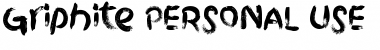 Download Griphite PERSONAL USE Regular Font Title Preview