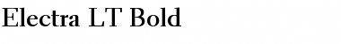 Download Electra LT Regular Bold Font Title Preview