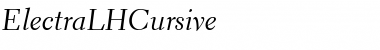 Download ElectraLHCursive RomanItalic Font Title Preview