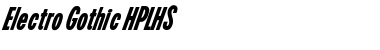 Download Electro Gothic HPLHS Font Title Preview