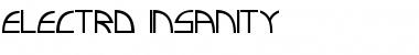 Download Electro insanity Regular Font Title Preview