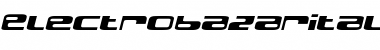 Download ElectrobazarItalic Regular Font Title Preview