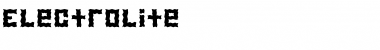 Download Electrolite Regular Font Title Preview