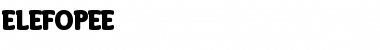 Download ElefoPEE Regular Font Title Preview