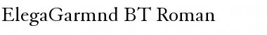 Download ElegaGarmnd BT Roman Font Title Preview