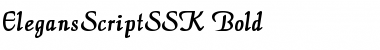 Download ElegansScriptSSK Bold Font Title Preview