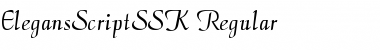Download ElegansScriptSSK Regular Font Title Preview