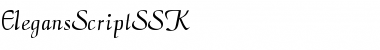 Download ElegansScriptSSK Regular Font Title Preview