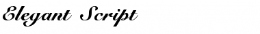 Download Elegant-Script Normal Font Title Preview
