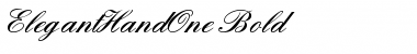 Download ElegantHandOne Bold Font Title Preview