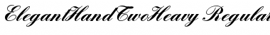 Download ElegantHandTwoHeavy Regular Font Title Preview