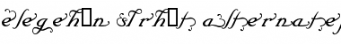 Download Elegeion Script Alternates Regular Font Title Preview