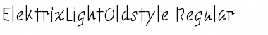 Download ElektrixLightOldstyle Regular Font Title Preview