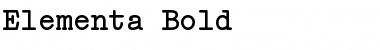Download Elementa Bold Font Title Preview