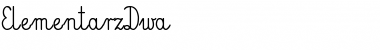 Download ElementarzDwa Regular Font Title Preview