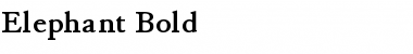 Download Elephant Bold Font Title Preview