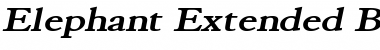 Download Elephant Extended BoldItalic Font Title Preview