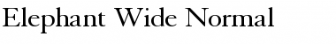 Download Elephant Wide Normal Font Title Preview