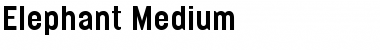Download Elephant Medium Font Title Preview