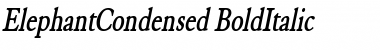 Download ElephantCondensed BoldItalic Font Title Preview
