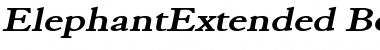 Download ElephantExtended BoldItalic Font Title Preview