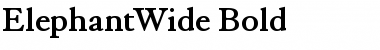 Download ElephantWide Bold Font Title Preview
