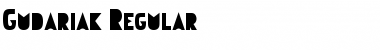Download Gudariak Regular Font Title Preview
