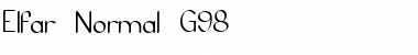 Download Elfar Normal G98 Regular Font Title Preview