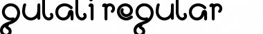 Download Gulali regular Font Title Preview