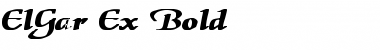 Download ElGar Ex Bold Bold Font
