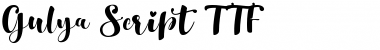 Download Gulya Script Regular Font Title Preview