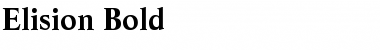 Download Elision Bold Font Title Preview