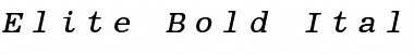 Download Elite Bold Italic Font Title Preview