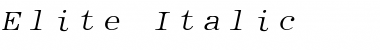 Download Elite Italic Font Title Preview