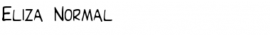 Download Eliza Normal Font Title Preview