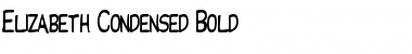 Download Elizabeth-Condensed Bold Font Title Preview