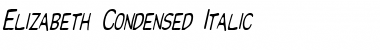 Download Elizabeth-Condensed Italic Font Title Preview