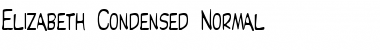 Download Elizabeth-Condensed Normal Font Title Preview
