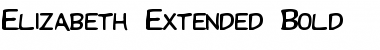 Download Elizabeth-Extended Bold Font Title Preview