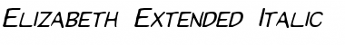 Download Elizabeth-Extended Italic Font Title Preview