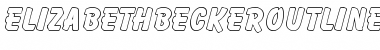 Download ElizabethBeckerOutline ExtraBold Font Title Preview