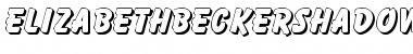 Download ElizabethBeckerShadow ExtraBold Font Title Preview