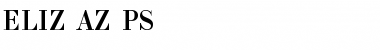 Download ELIZ_AZ_PS Regular Font Title Preview