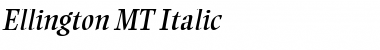 Download Ellington MT Italic Font Title Preview