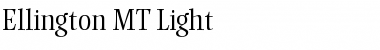 Download Ellington MT Light Regular Font Title Preview
