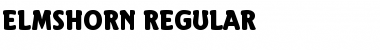Download Elmshorn Regular Font Title Preview