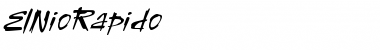 Download ElNioRapido Medium Font Title Preview