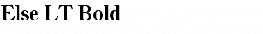 Download Else LT Medium Bold Font Title Preview