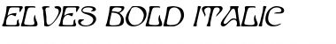 Download Elves Bold Italic Font Title Preview